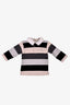 Burberry Grey/Black Striped Polo T-Shirt Size 6M