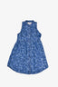 Stella McCartney Blue Striped/Printed Denim Sleeveless Dress Size 8Y Kids