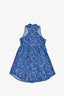 Stella McCartney Blue Striped/Printed Denim Sleeveless Dress Size 8Y Kids