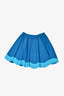 Jacadi Teal Cotton Two Toned Mini Skirt Size 6 Kids