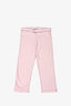 D&G Junior Pink Logo Printed Leggings Size 3 Kids