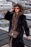 Vintage Dark Ranch Mink & Fox Fur Coat Size 6