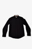 Burberry Black Cotton Poplin Button-Up Shirt Size 12 Kids