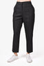Maje Black Straight-Cut Suit Trousers Size 42