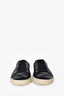 Saint Laurent Black Leather Silver Star Studded Low Top Sneakers Size 41 Mens