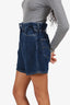 Ganni X Levi's Blue Denim Mini Shorts Size 27