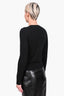 A.L.C. Black Wool/Calf Fur Sweater Size XS