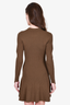 A.L.C Brown Ribbed Knit Dress Size S