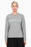 A.P.C. Grey Cotton 'Rue Madame' Crewneck Sweater sz S