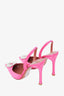 AMINA MUADDI Pink 'Camelia' Sling Pumps Size 40.5