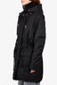 Acne Studios Black Hooded Zip Up Coat Size 38