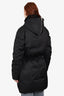Acne Studios Black Hooded Zip Up Coat Size 38
