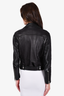 Acne Studios Black Leather Biker Jacket Size 38