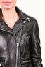 Acne Studios Black Leather Moto Jacket Size 36