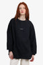 Acne Studios Black Logo Print Sweatshirt Size L