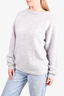 Acne Studios Grey/Purple Wool/Mohair Crewneck Sweater Size XS