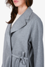 Acne Studios Grey Wool Tie Around Coat Size 34
