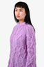 Acne Studios Purple Wool Blend Oversized Sweater Size XXS
