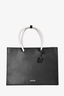 Ader Error Black/White Leather Tote Bag