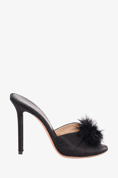 Agent Provocateur サテンファーミュール Agent-Provocateur-Black-Satin-