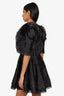 Aje Black Maxi Rosette Mini Dress Size 10