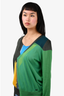 Akris Green Geometric Pattern Top Size L