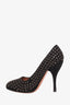 Alaïa Black Suede Eyelet Trim Pumps Heels Size 38.5