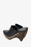 Alaïa Black Leather Studded Clogs Size 38
