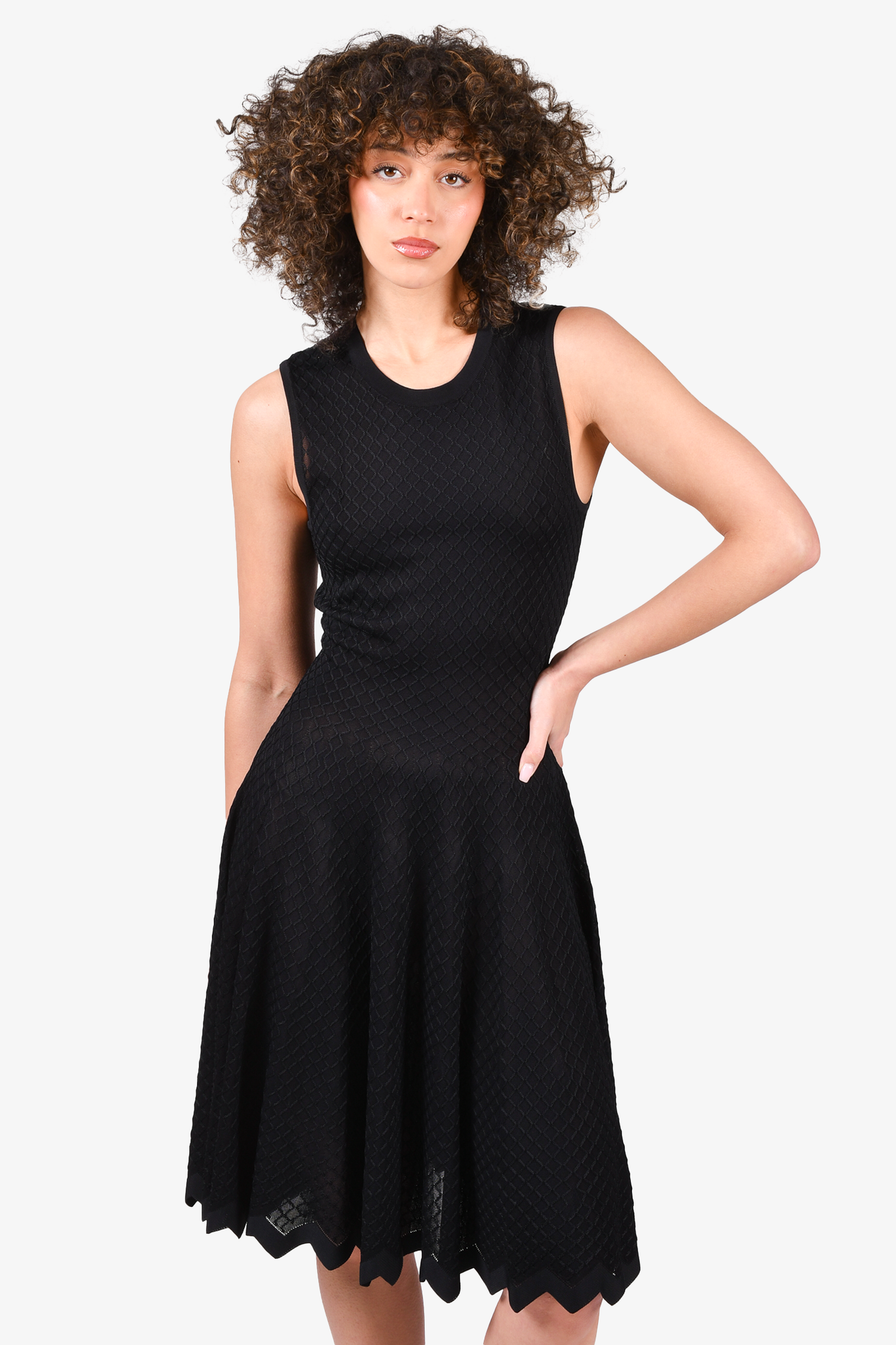 Alaia online black dress