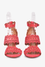Alaïa Coral Laser Cut Strappy Heels Size 40