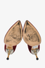 Charlotte Olympia Burgundy Suede Clear Heels Size 38