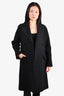 Alaïa Wool Wool Double Breasted Coat Size 36