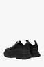 Alexander McQueen Black Canvas Thread Slick Sneakers Size 37.5