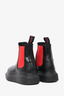 Alexander McQueen Black/Red Chunky Chelsea Boot Size 37