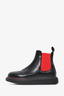 Alexander McQueen Black/Red Chunky Chelsea Boot Size 37
