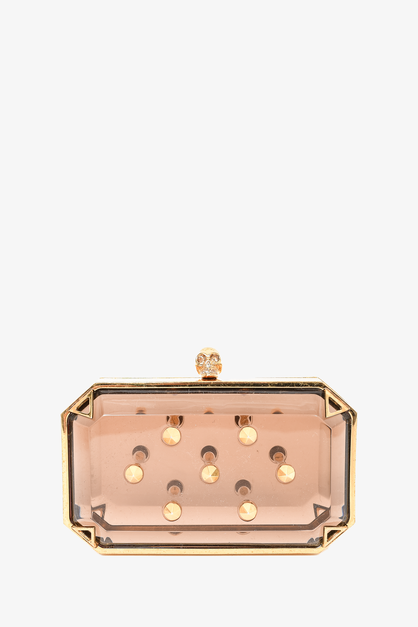 Gold studded clutch 2025
