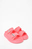 Alexander McQueen Pink Rubber Double Strap Sandals Size 38