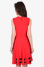 Alexander McQueen Red/Black Cutout Dress Size M