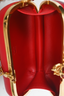 Alexander McQueen Red Leather Dagger Skull Box Clutch GHW