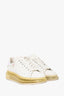 Alexander McQueen White/Iridescent Air Bubble Platform Sneakers Size 39