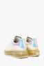Alexander McQueen White/Iridescent Air Bubble Platform Sneakers Size 39