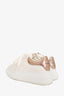 Alexander McQueen White Leather/Gold Sneakers Size 34.5