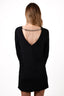 Alexander Wang Black Mini Dress with Silver Chain Detail Size 2