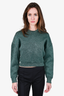 Alexander Wang Green Metallic Sweater Size XS
