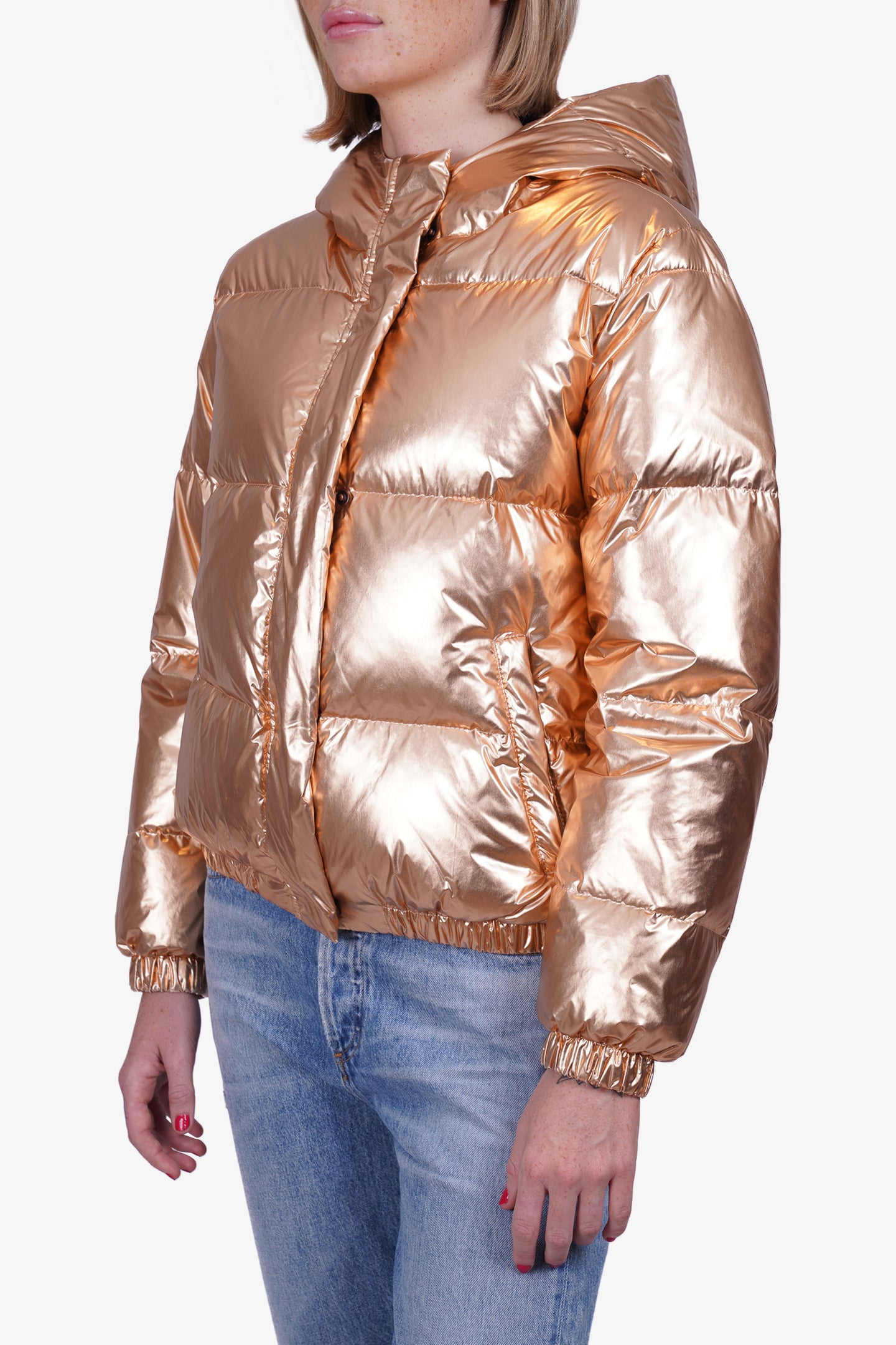 The Gold Addison Puffer Jacket main image 1