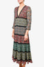 Alice + Olivia Multicolour Pattern Maxi Dress with Lace Detailing Size 2