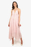 Alice + Olivia Pink Pleated Dress Size M