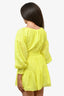 Alice + Olivia Yellow Cotton Off the Shoulder L/S Dress sz 2 w/ Tags