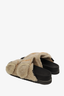 All Saints Beige/Black Sian Sherpa Sandal Size 38
