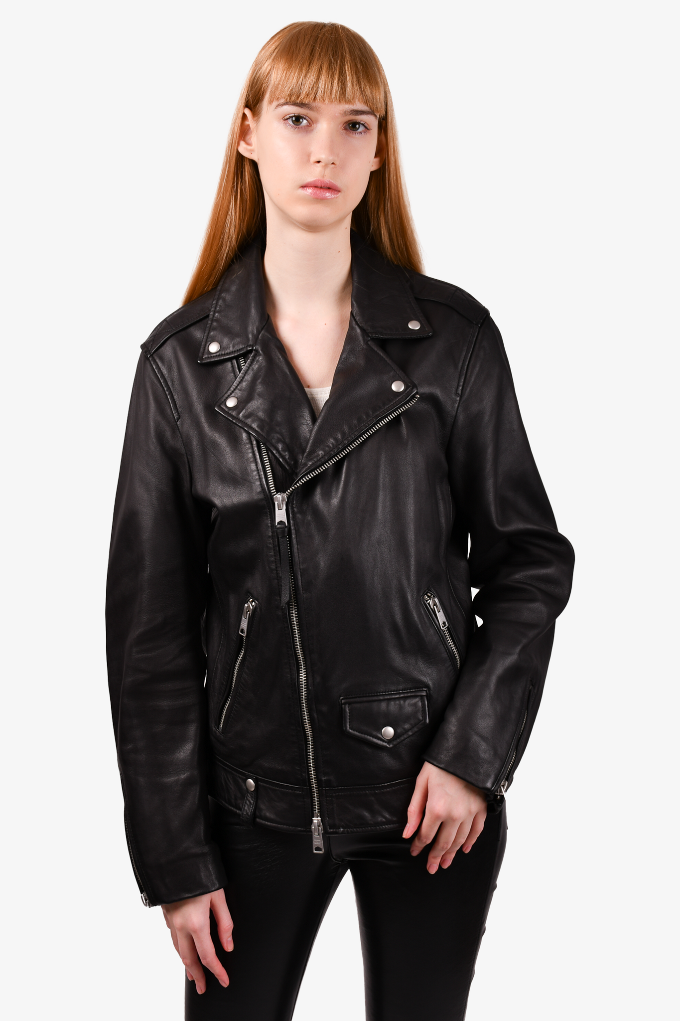 All saints lamb leather 2025 jacket